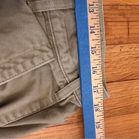 Carhartt Canvas Pants Men's 38 x 34 Relaxed Fit Beige Tan Work Utility (T) - Picture 16 of 16